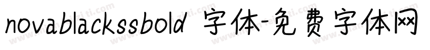 novablackssbold 字体字体转换